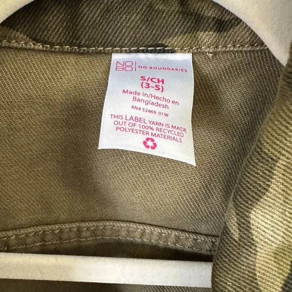 No Boundaries Camo Women's‎ Jacket   Size Small (3-5) - Picture 2 of 7